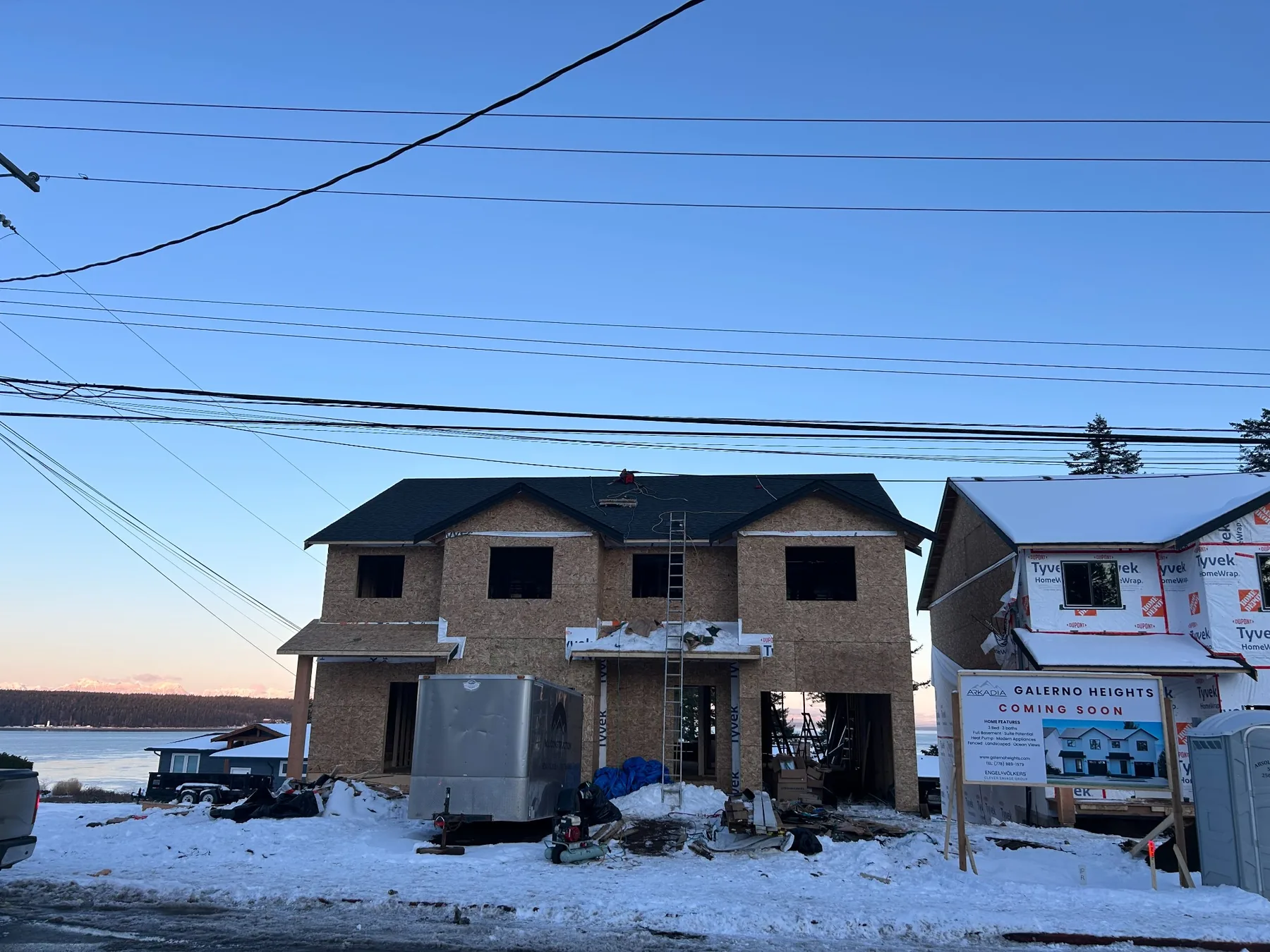 New construction shingle roofing project